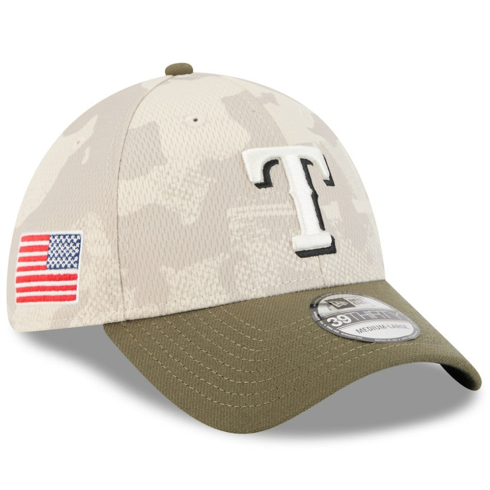 MLB Texas Rangers New Era 2025 Armed Forces Day 39THIRTY Flex Hat