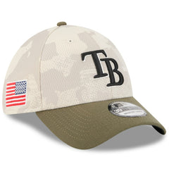 MLB Tampa Bay Rays New Era 2025 Armed Forces Day 39THIRTY Flex Hat
