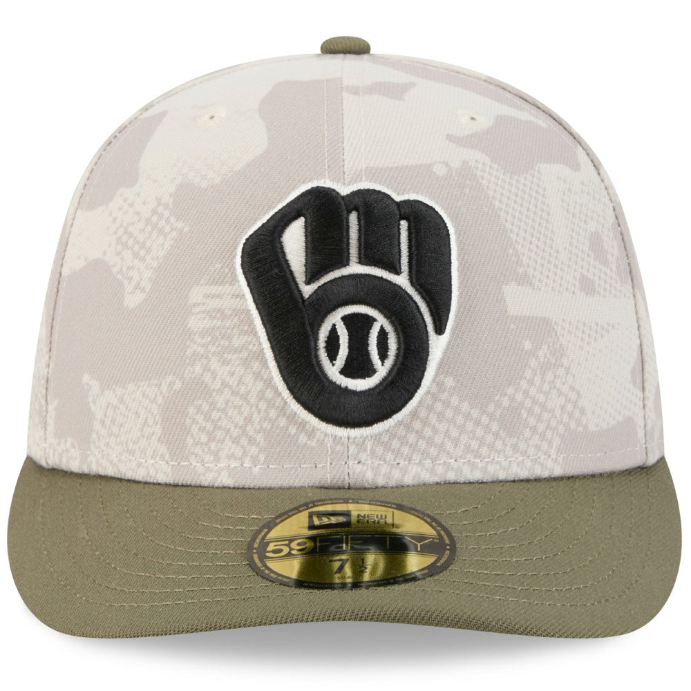 MLB Milwaukee Brewers New Era 2025 Armed Forces Day 59FIFTY Fitted Hat