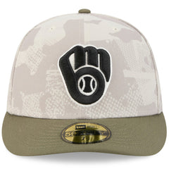 MLB Milwaukee Brewers New Era 2025 Armed Forces Day 59FIFTY Fitted Hat