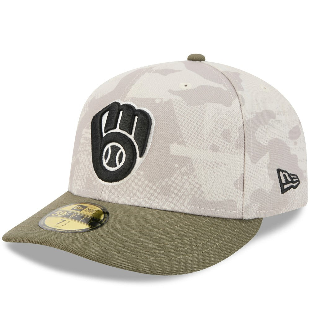 MLB Milwaukee Brewers New Era 2025 Armed Forces Day 59FIFTY Fitted Hat