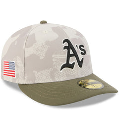 MLB Athletics New Era 2025 Armed Forces Day 59FIFTY Fitted Hat