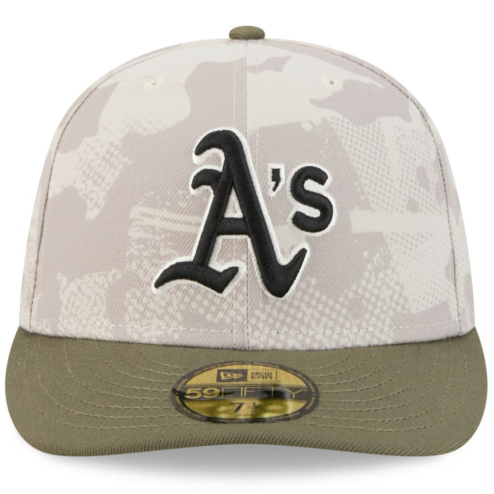 MLB Athletics New Era 2025 Armed Forces Day 59FIFTY Fitted Hat