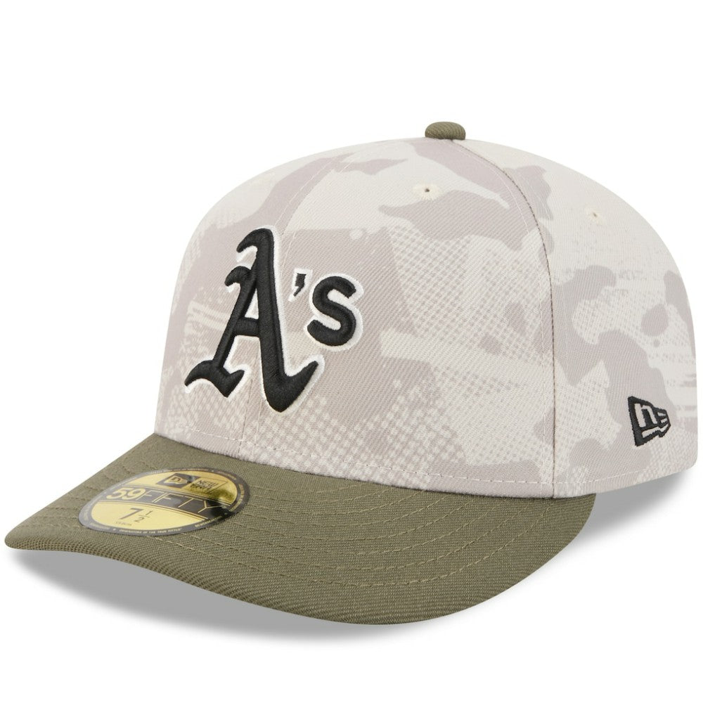 MLB Athletics New Era 2025 Armed Forces Day 59FIFTY Fitted Hat