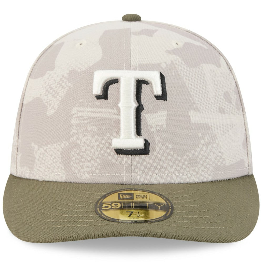 MLB Texas Rangers New Era 2025 Armed Forces Day 59FIFTY Fitted Hat