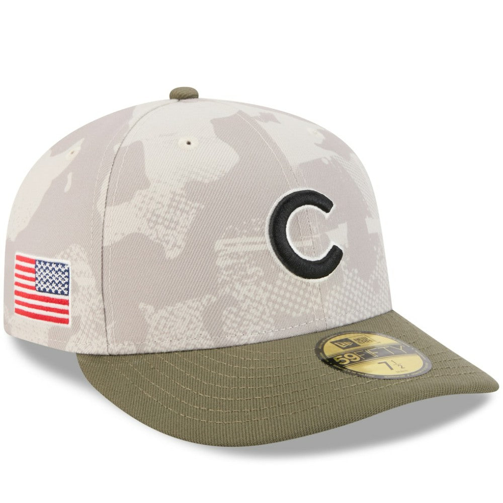 MLB Chicago Cubs New Era 2025 Armed Forces Day 59FIFTY Fitted Hat