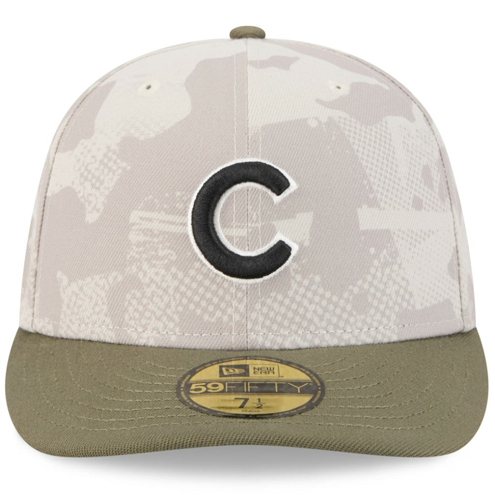 MLB Chicago Cubs New Era 2025 Armed Forces Day 59FIFTY Fitted Hat