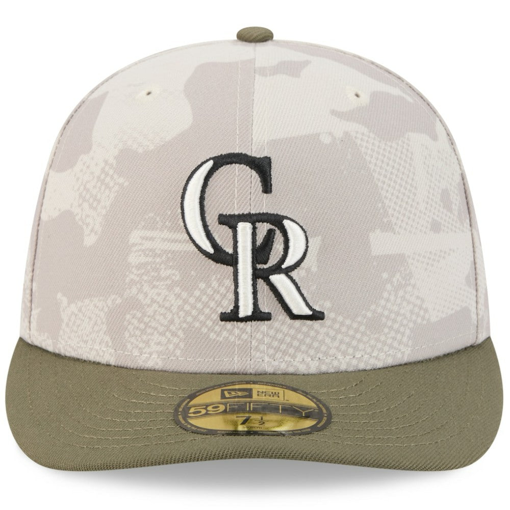 MLB Colorado Rockies New Era 2025 Armed Forces Day 59FIFTY Fitted Hat