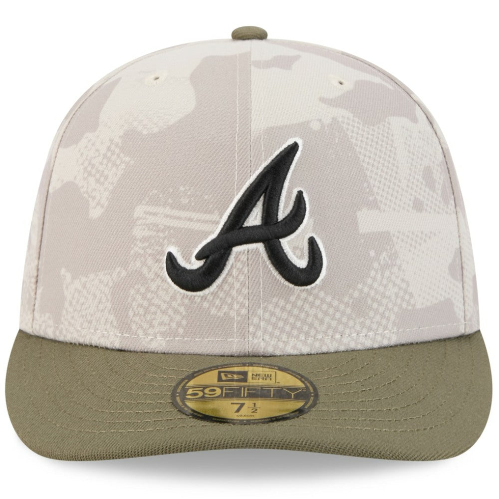 MLB Atlanta Braves New Era 2025 Armed Forces Day 59FIFTY Fitted Hat