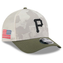MLB Pittsburgh Pirates New Era 2025 Armed Forces Day 9FORTY M-Crown A-Frame Adjustable Hat