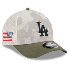 MLB Los Angeles Dodgers New Era 2025 Armed Forces Day 9FORTY M-Crown A-Frame Adjustable Hat