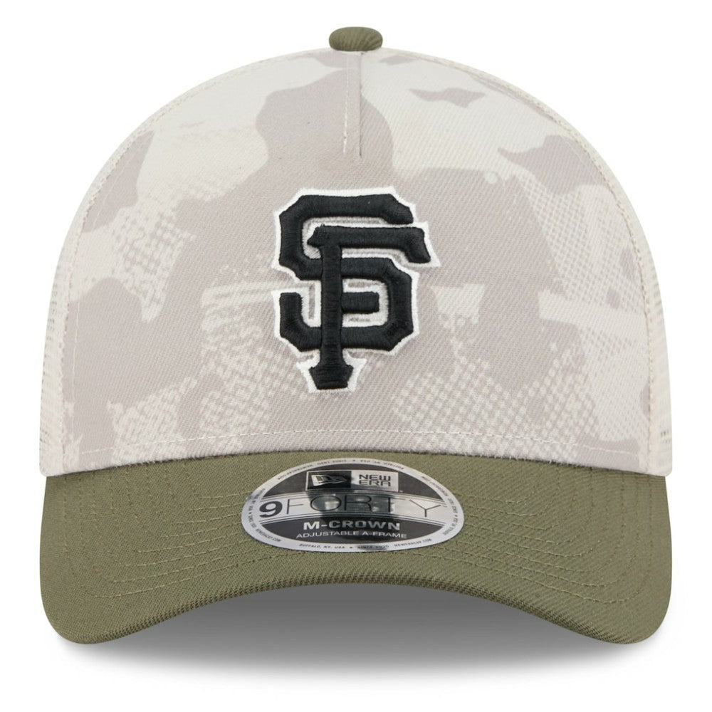 MLB San Francisco Giants New Era 2025 Armed Forces Day 9FORTY M-Crown A-Frame Adjustable Hat