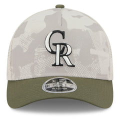 MLB Colorado Rockies New Era 2025 Armed Forces Day 9FORTY M-Crown A-Frame Adjustable Hat