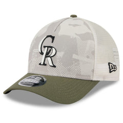 MLB Colorado Rockies New Era 2025 Armed Forces Day 9FORTY M-Crown A-Frame Adjustable Hat
