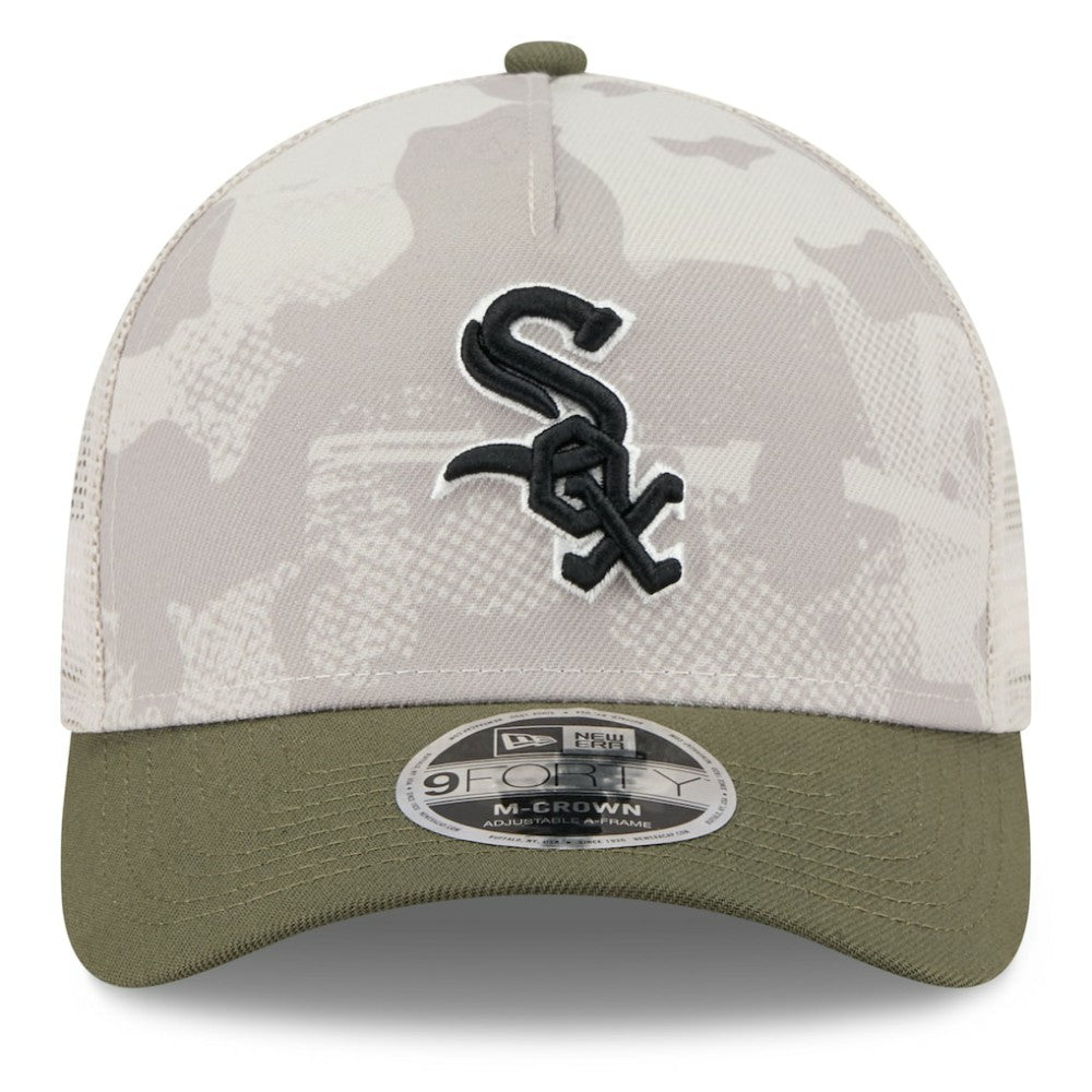 MLB Chicago White Sox New Era 2025 Armed Forces Day 9FORTY M-Crown A-Frame Adjustable Hat
