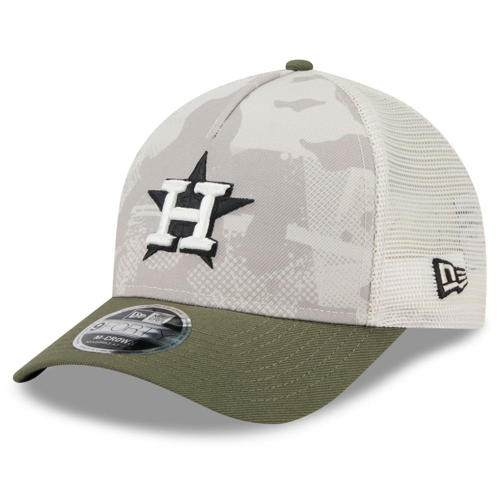 MLB Houston Astros New Era 2025 Armed Forces Day 9FORTY M-Crown A-Frame Adjustable Hat