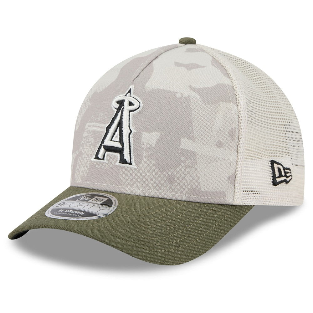 MLB Los Angeles Angels New Era 2025 Armed Forces Day 9FORTY M-Crown A-Frame Adjustable Hat