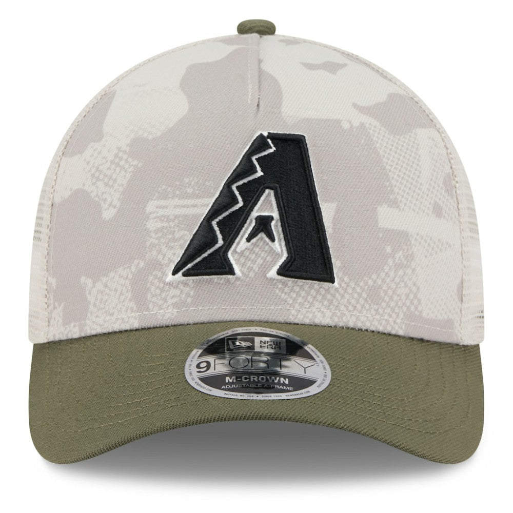 MLB Arizona Diamondbacks New Era 2025 Armed Forces Day 9FORTY M-Crown A-Frame Adjustable Hat