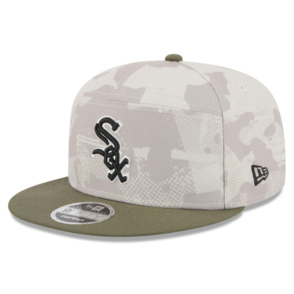MLB Chicago White Sox New Era 2025 Armed Forces Day Split Panel 9FIFTY Snapback Hat