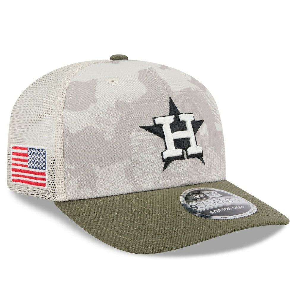 MLB Houston Astros New Era 2025 Armed Forces Day 9SEVENTY Stretch-Snap Hat
