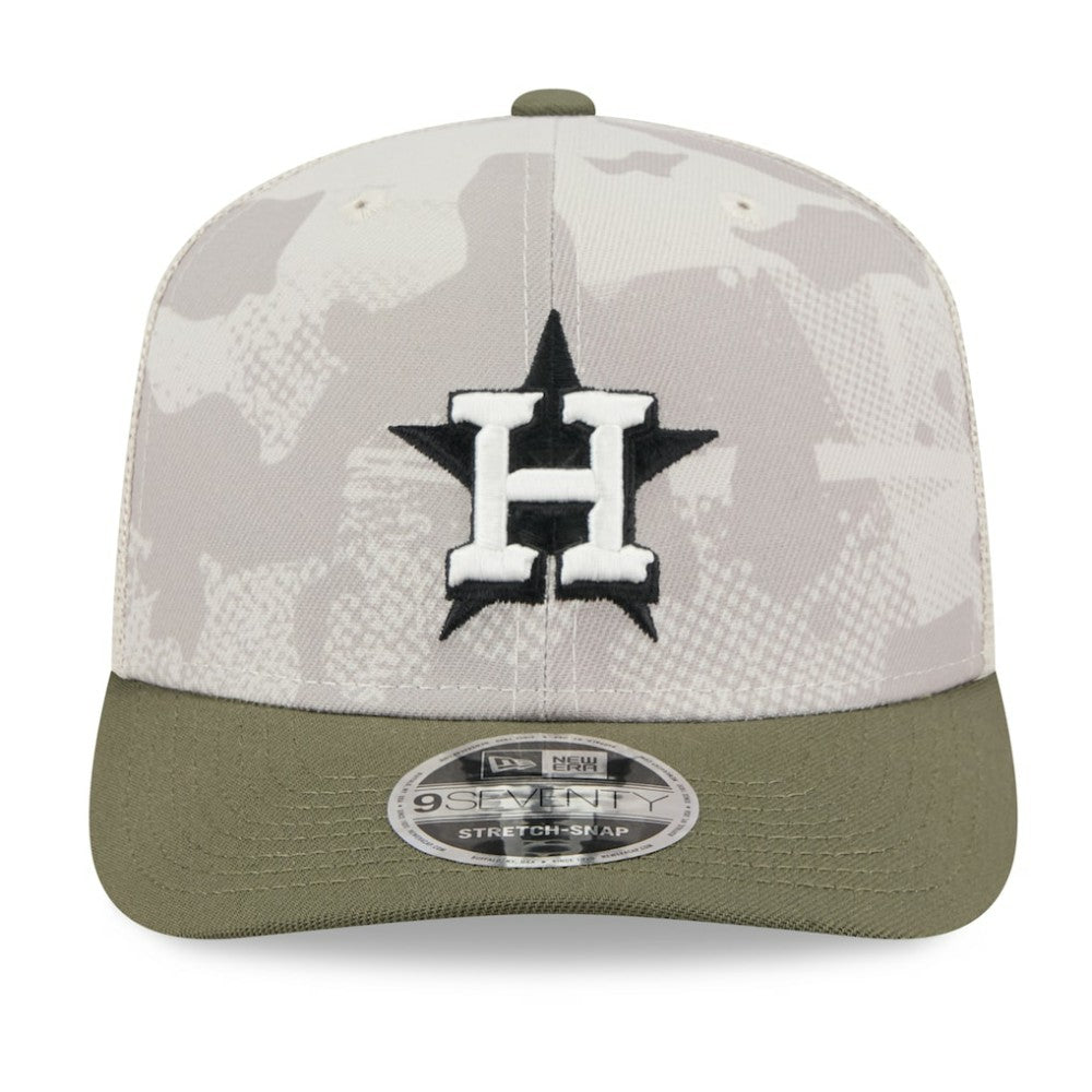 MLB Houston Astros New Era 2025 Armed Forces Day 9SEVENTY Stretch-Snap Hat