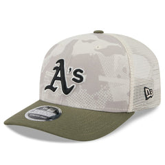 MLB Athletics New Era 2025 Armed Forces Day 9SEVENTY Stretch-Snap Hat