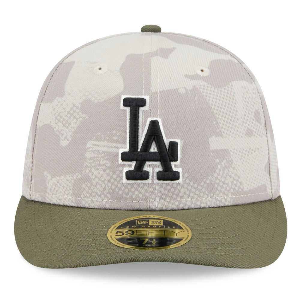MLB Los Angeles Dodgers New Era 2025 Armed Forces Day Low Profile 59FIFTY Fitted Hat