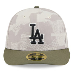 MLB Los Angeles Dodgers New Era 2025 Armed Forces Day Low Profile 59FIFTY Fitted Hat