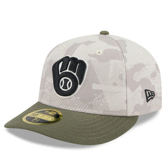 MLB Milwaukee Brewers New Era 2025 Armed Forces Day Low Profile 59FIFTY Fitted Hat