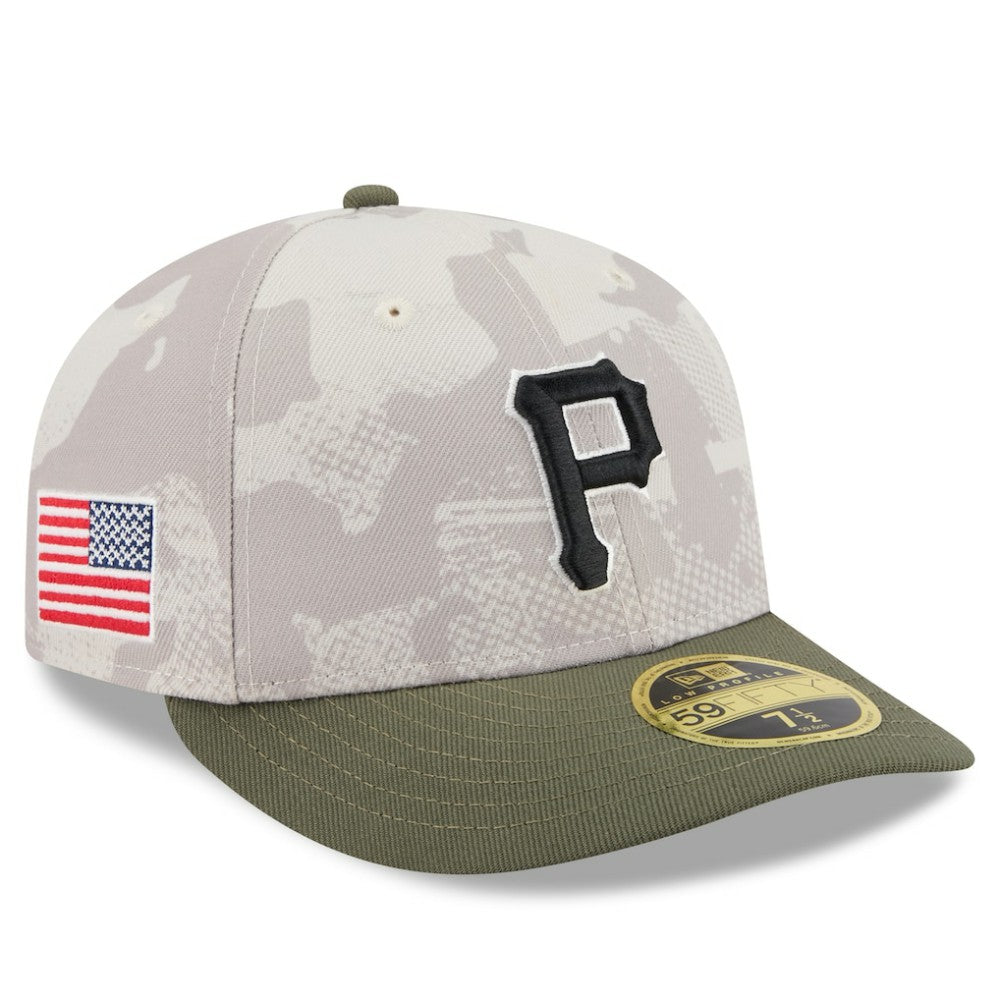 MLB Pittsburgh Pirates New Era 2025 Armed Forces Day Low Profile 59FIFTY Fitted Hat