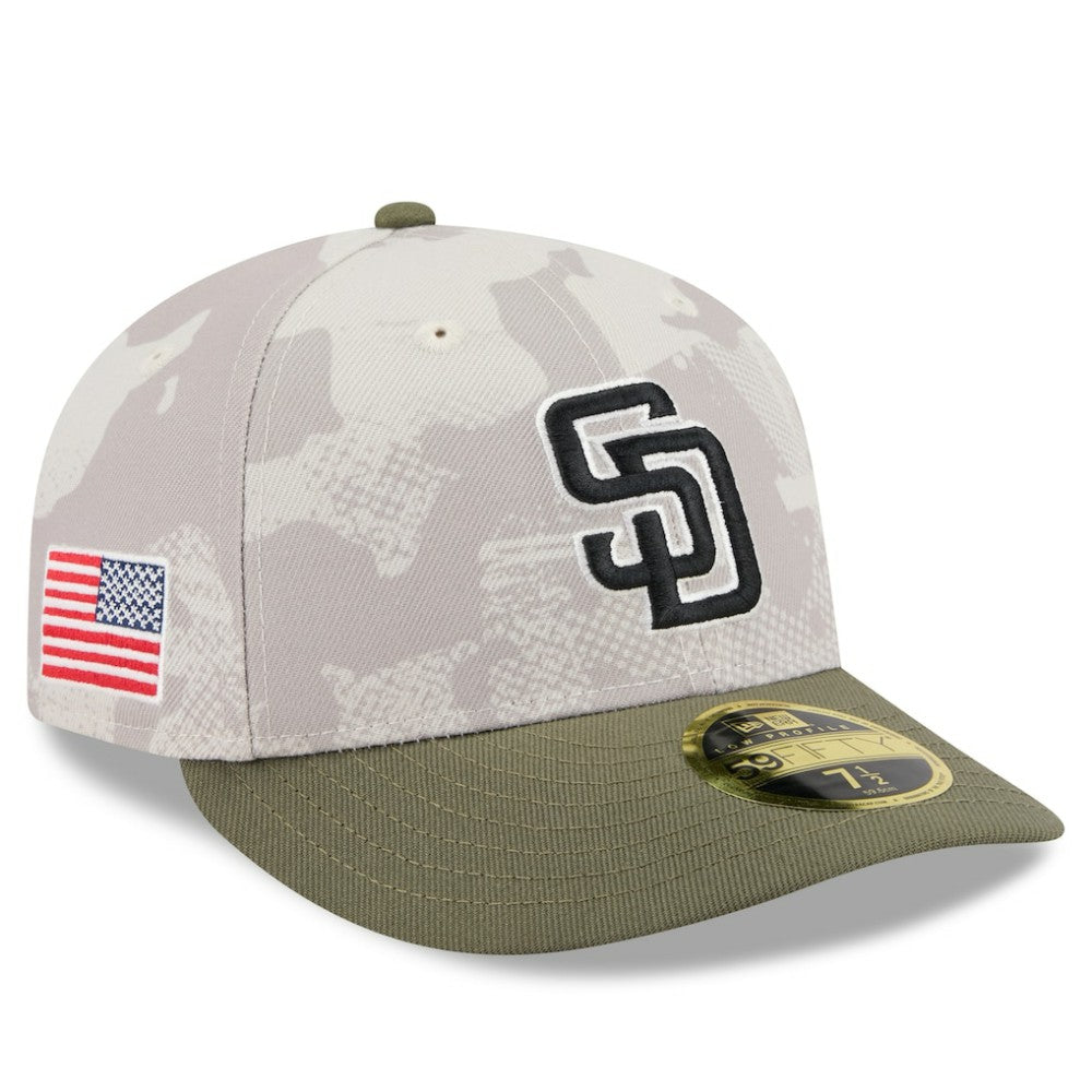 MLB San Diego Padres New Era 2025 Armed Forces Day Low Profile 59FIFTY Fitted Hat