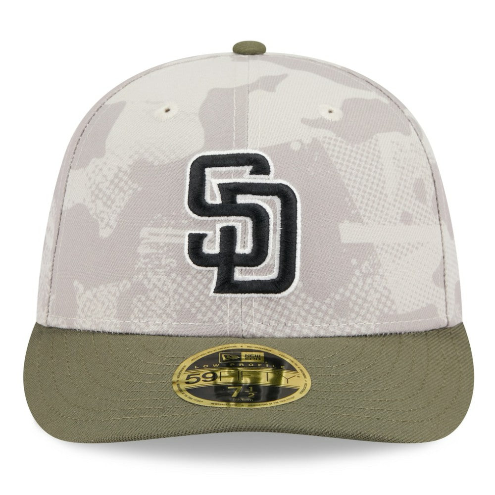 MLB San Diego Padres New Era 2025 Armed Forces Day Low Profile 59FIFTY Fitted Hat