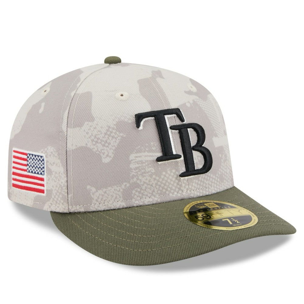 MLB Tampa Bay Rays New Era 2025 Armed Forces Day Low Profile 59FIFTY Fitted Hat