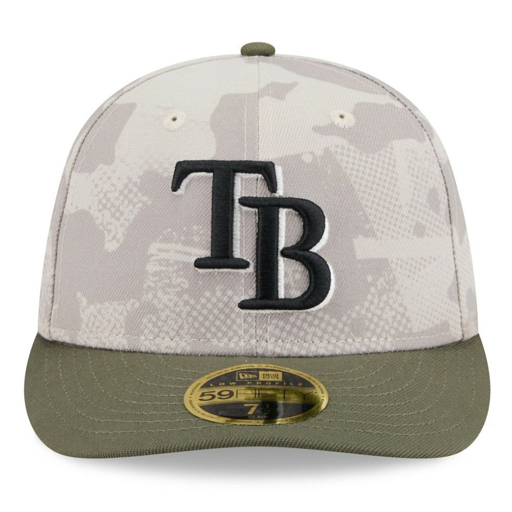 MLB Tampa Bay Rays New Era 2025 Armed Forces Day Low Profile 59FIFTY Fitted Hat