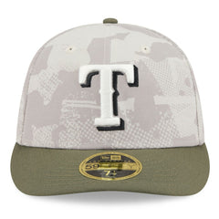 MLB Texas Rangers New Era 2025 Armed Forces Day Low Profile 59FIFTY Fitted Hat