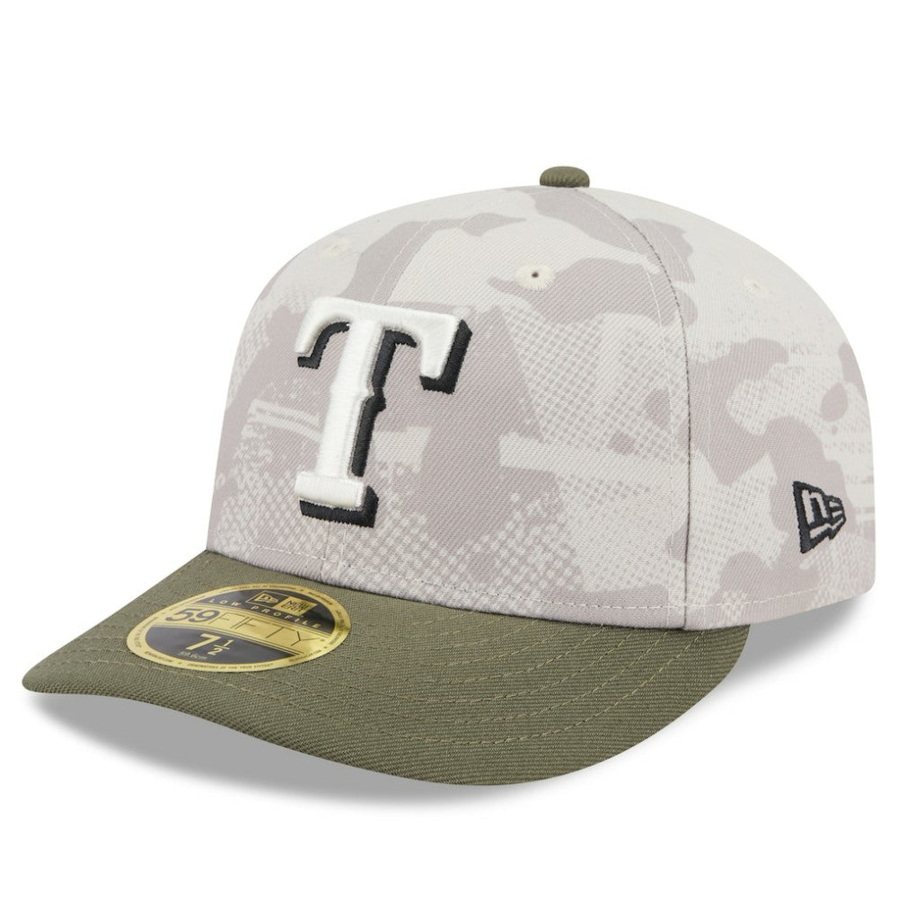 MLB Texas Rangers New Era 2025 Armed Forces Day Low Profile 59FIFTY Fitted Hat