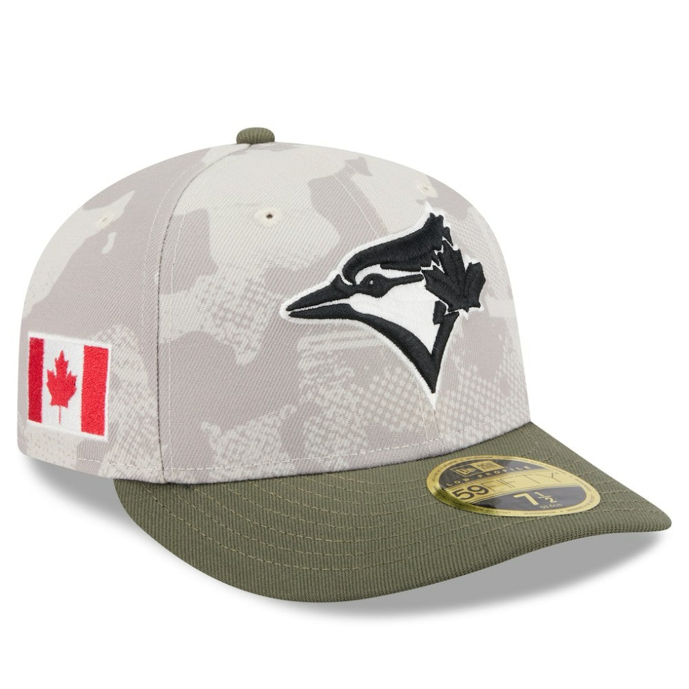 MLB Toronto Blue Jays New Era 2025 Armed Forces Day Low Profile 59FIFTY Fitted Hat