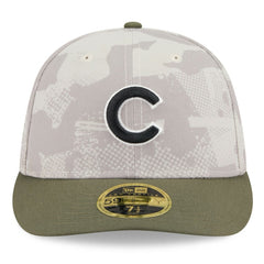 MLB Chicago Cubs New Era 2025 Armed Forces Day Low Profile 59FIFTY Fitted Hat
