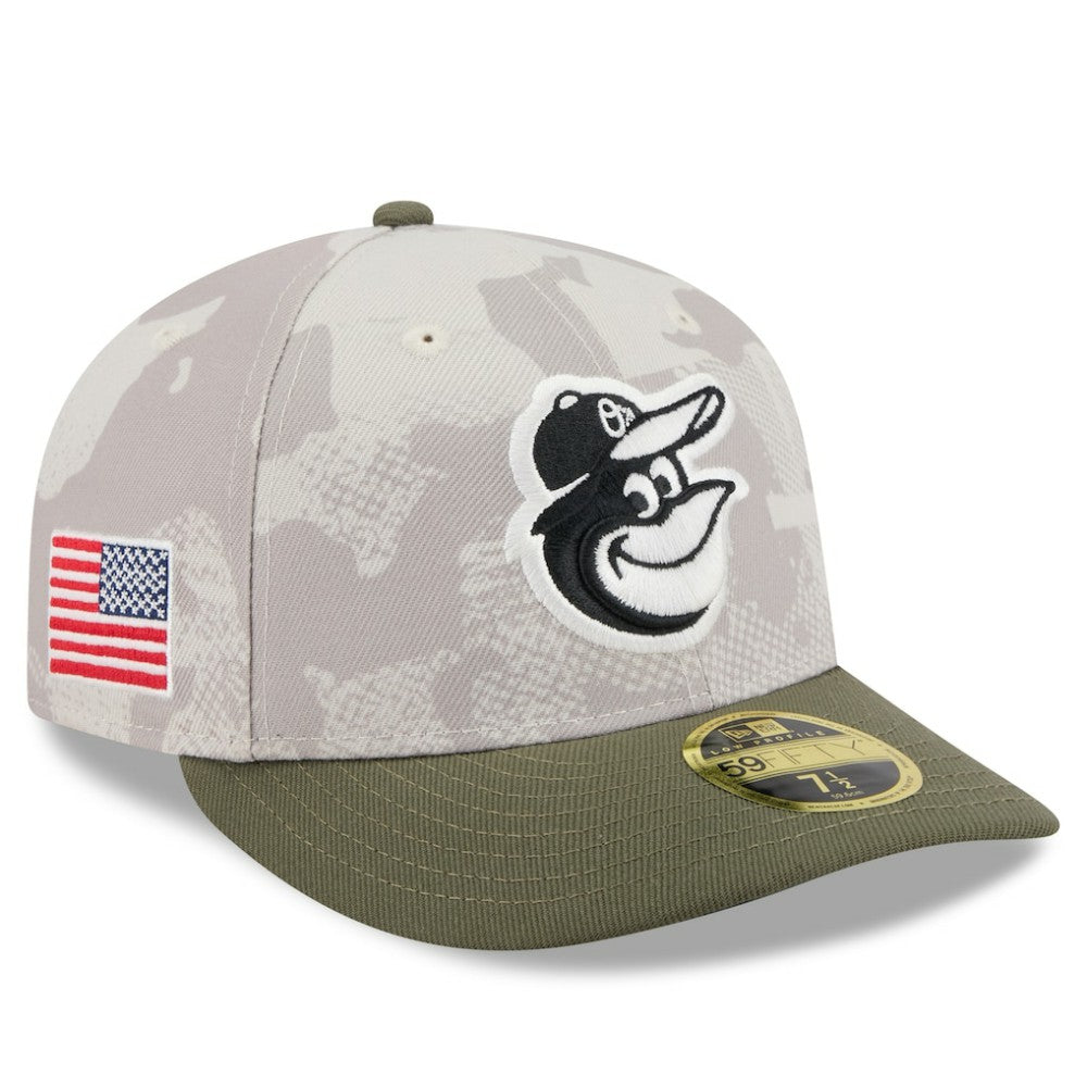 MLB Baltimore Orioles New Era 2025 Armed Forces Day Low Profile 59FIFTY Fitted Hat