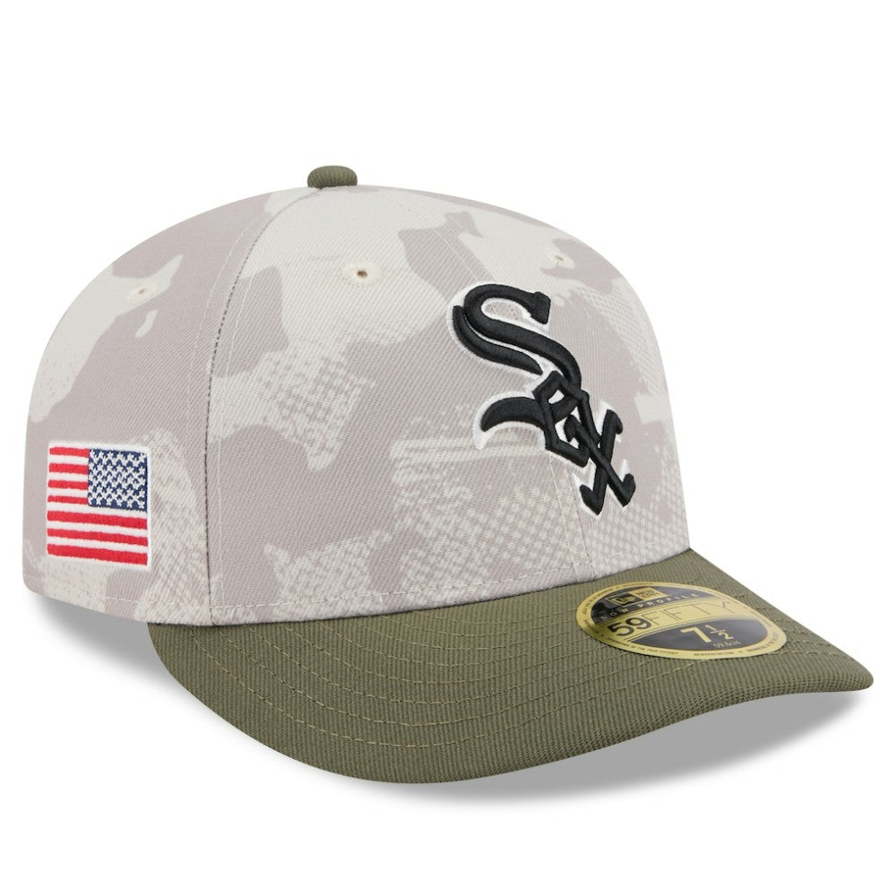 MLB Chicago White Sox New Era 2025 Armed Forces Day Low Profile 59FIFTY Fitted Hat