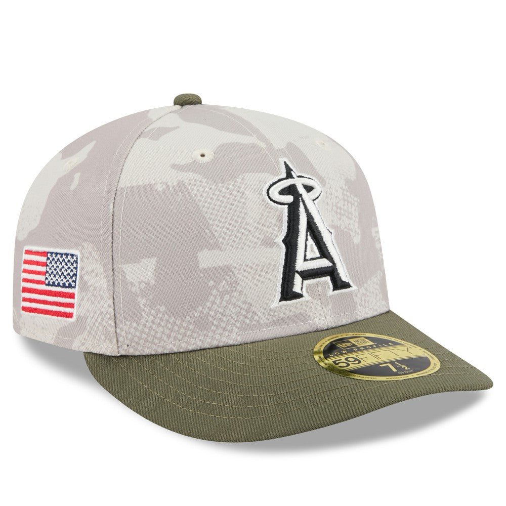 MLB Los Angeles Angels New Era 2025 Armed Forces Day Low Profile 59FIFTY Fitted Hat