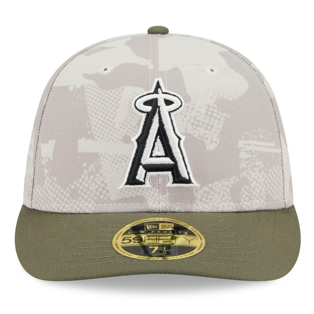 MLB Los Angeles Angels New Era 2025 Armed Forces Day Low Profile 59FIFTY Fitted Hat