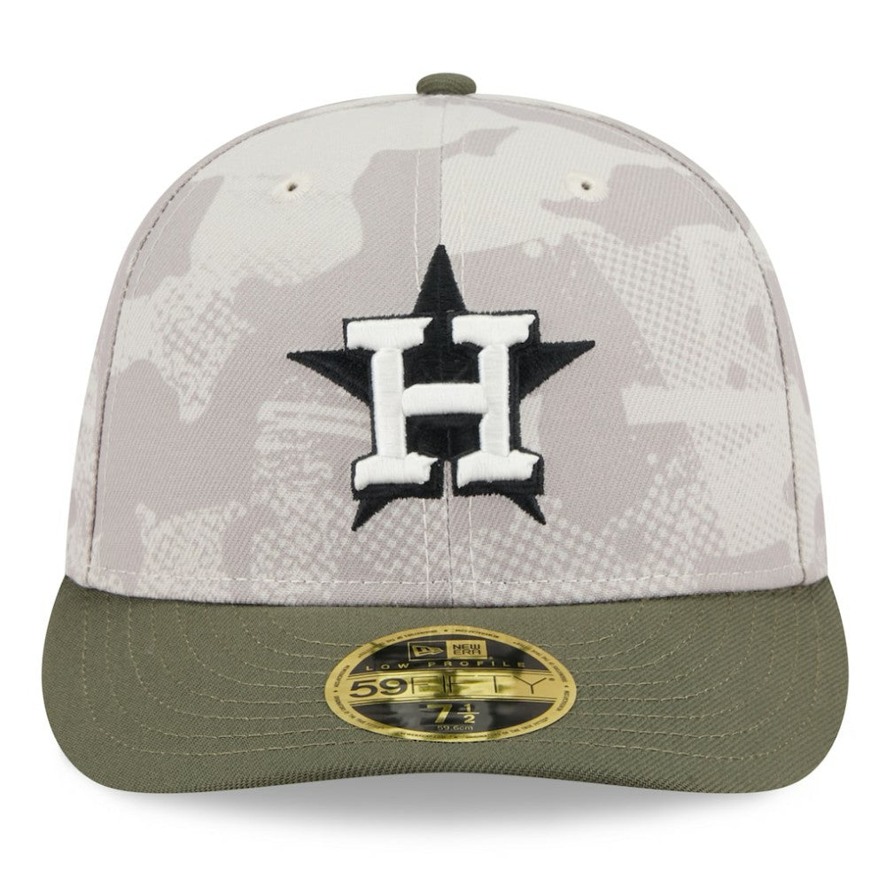 MLB Houston Astros New Era 2025 Armed Forces Day Low Profile 59FIFTY Fitted Hat