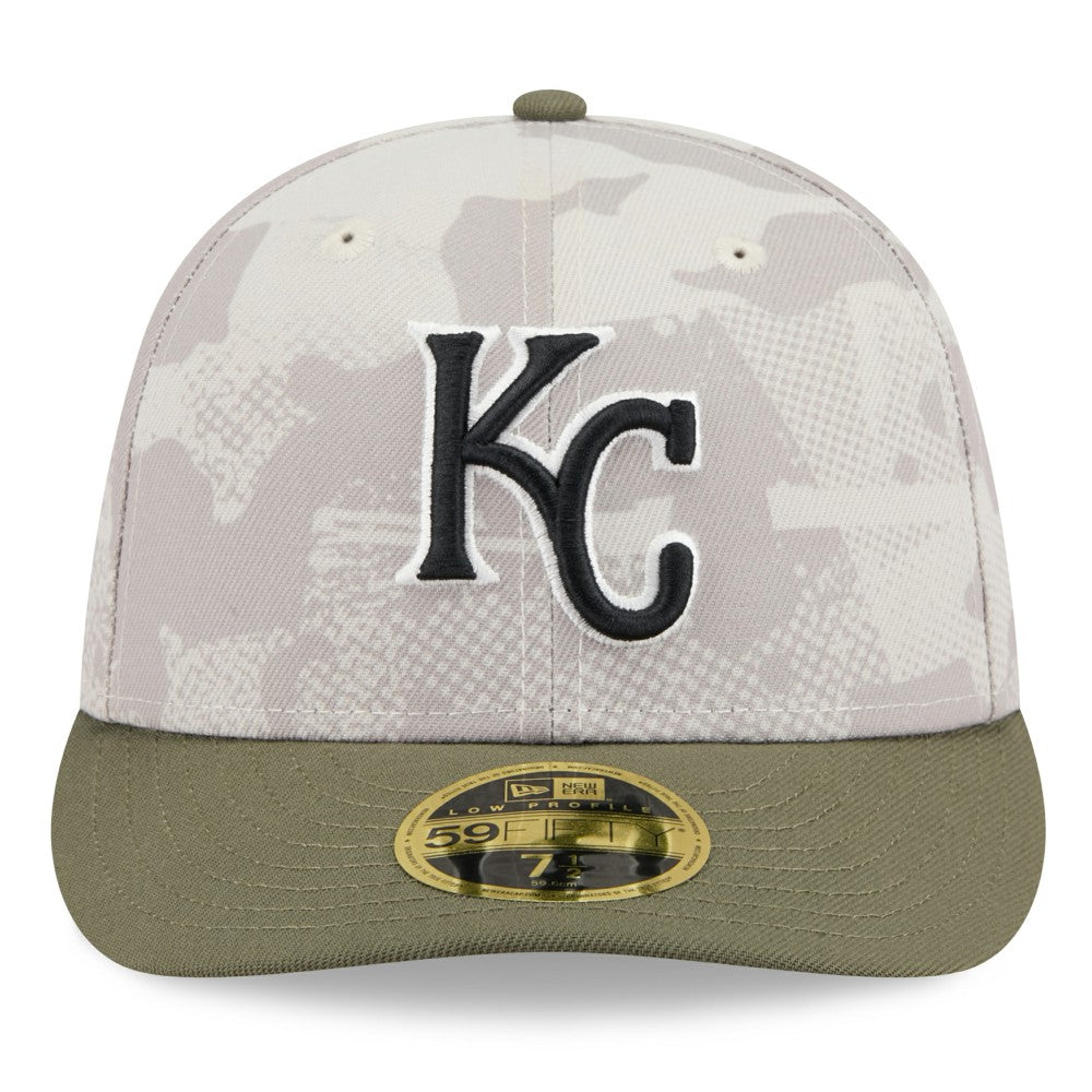 MLB Kansas City Royals New Era 2025 Armed Forces Day Low Profile 59FIFTY Fitted Hat