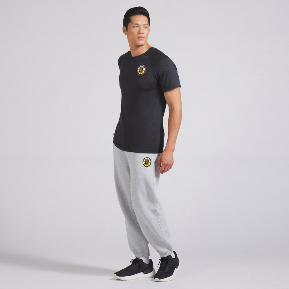 NHL Graphite Grey|Graphite Grey Boston Bruins lululemon Metal Vent Tech Short-Sleeve Shirt
