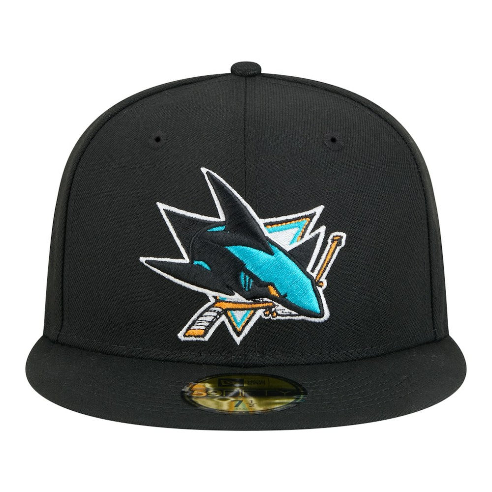 NHL Black San Jose Sharks New Era Core 59FIFTY Fitted Hat