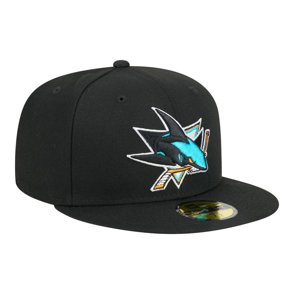 NHL Black San Jose Sharks New Era Core 59FIFTY Fitted Hat