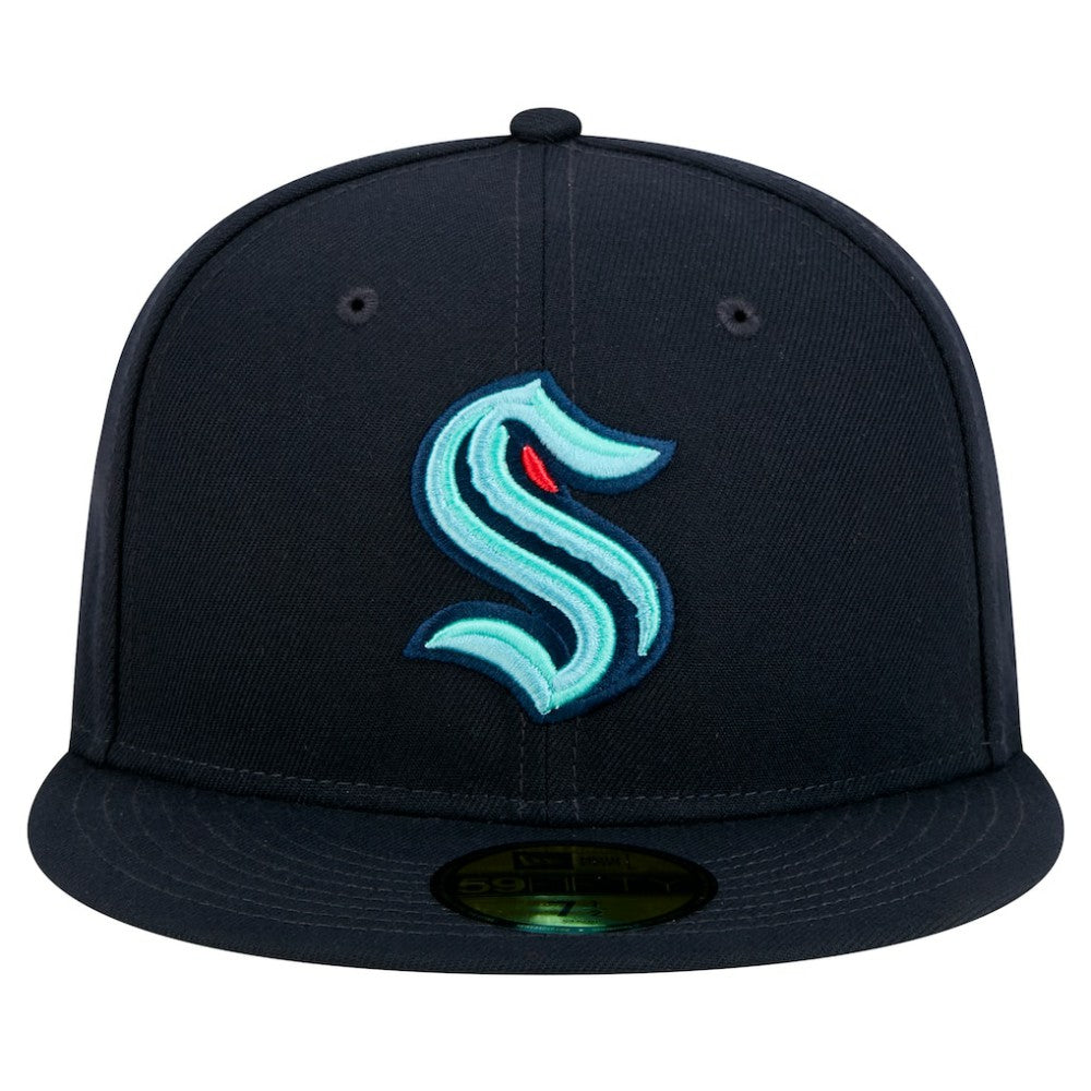 NHL Navy Seattle Kraken New Era Core 59FIFTY Fitted Hat