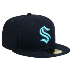 NHL Navy Seattle Kraken New Era Core 59FIFTY Fitted Hat
