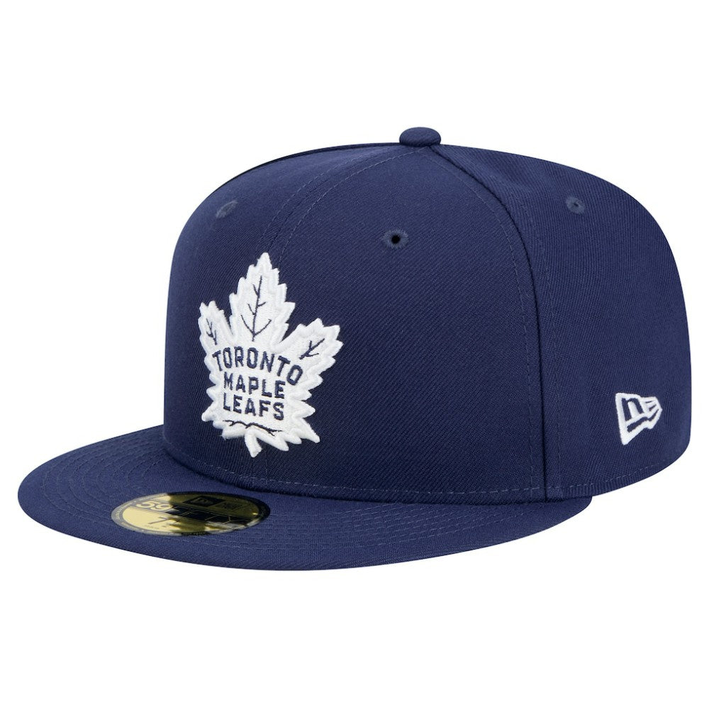 NHL Navy Toronto Maple Leafs New Era Core 59FIFTY Fitted Hat